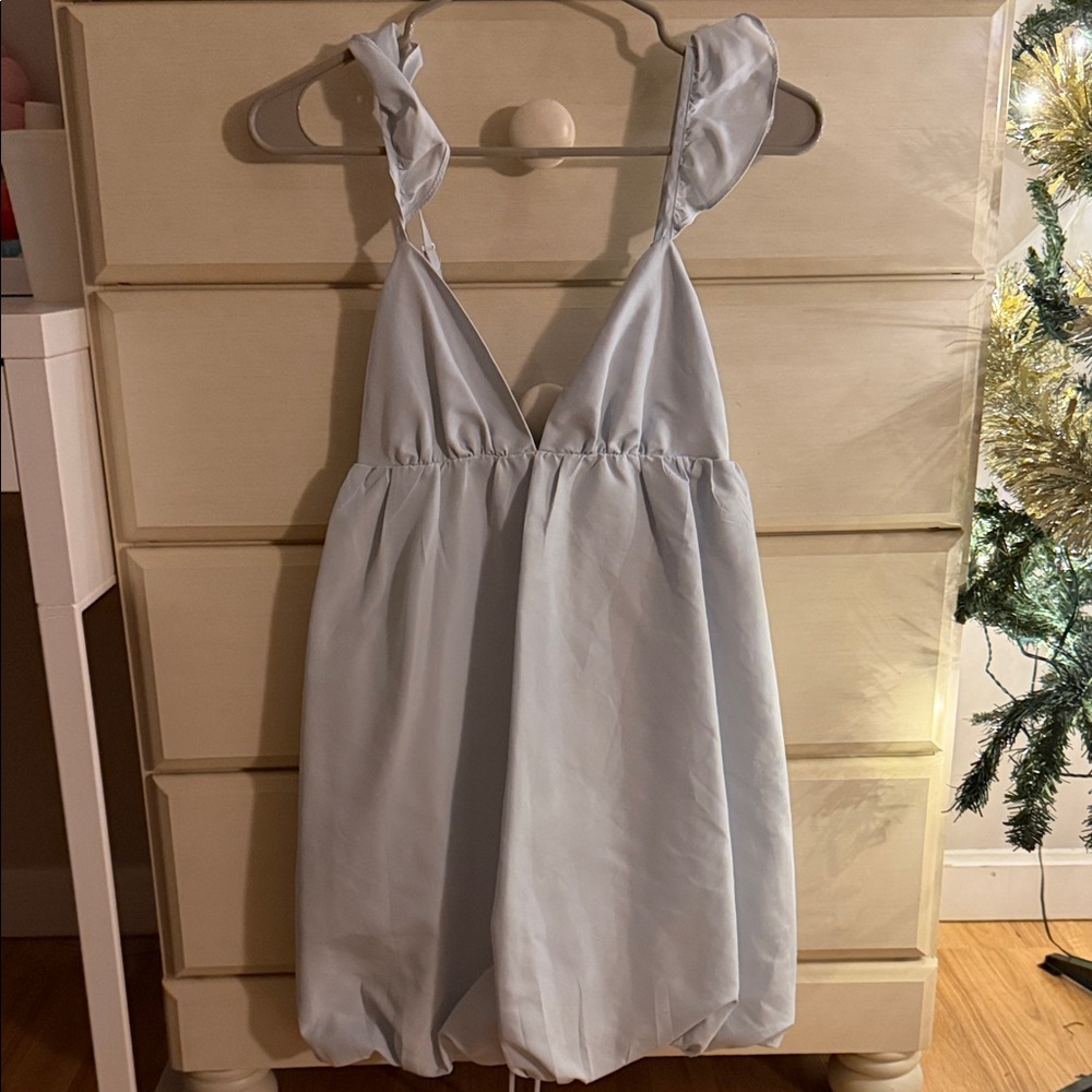 Light Blue Babydoll Dress